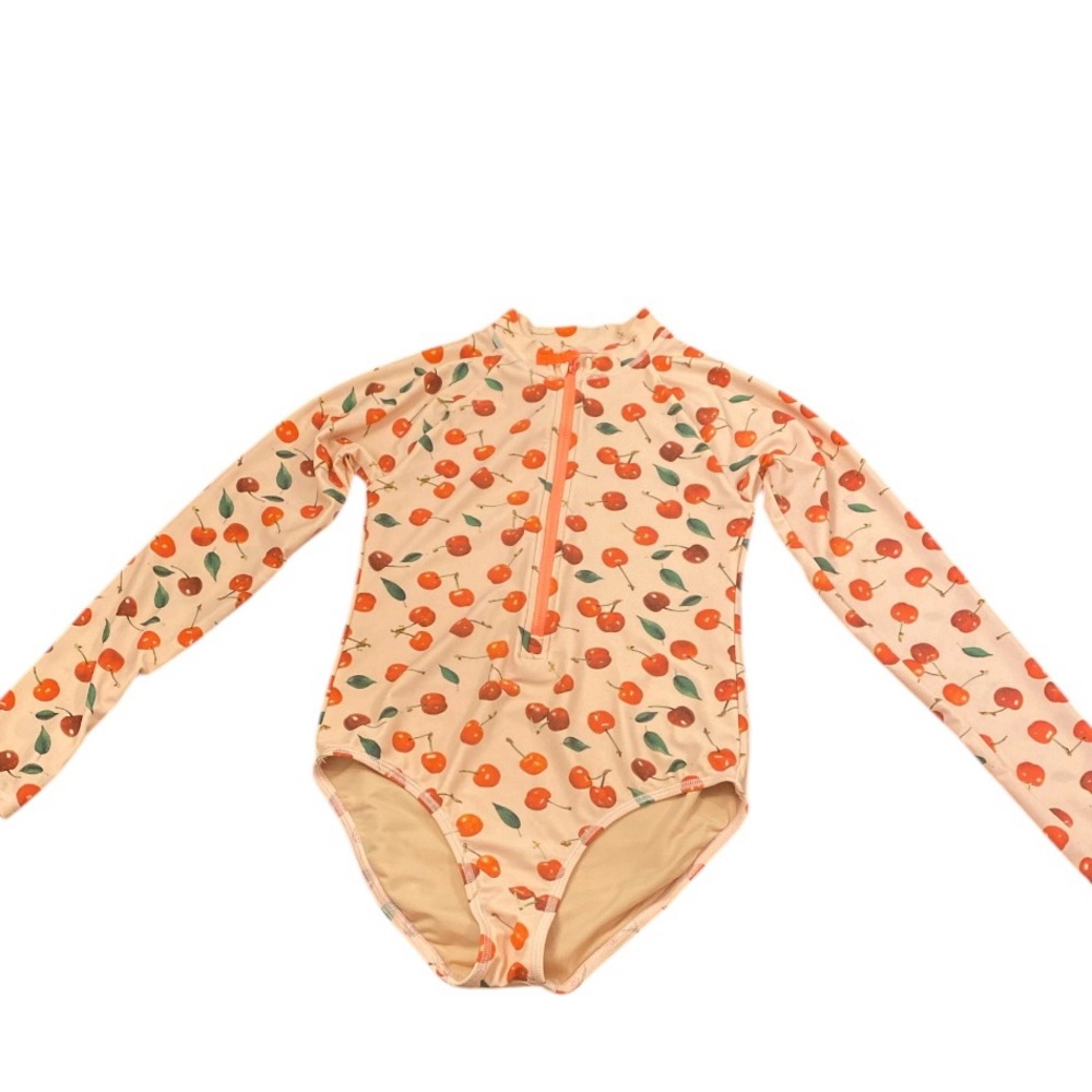 Crewcuts Orange and Green Rashguard Swimwear